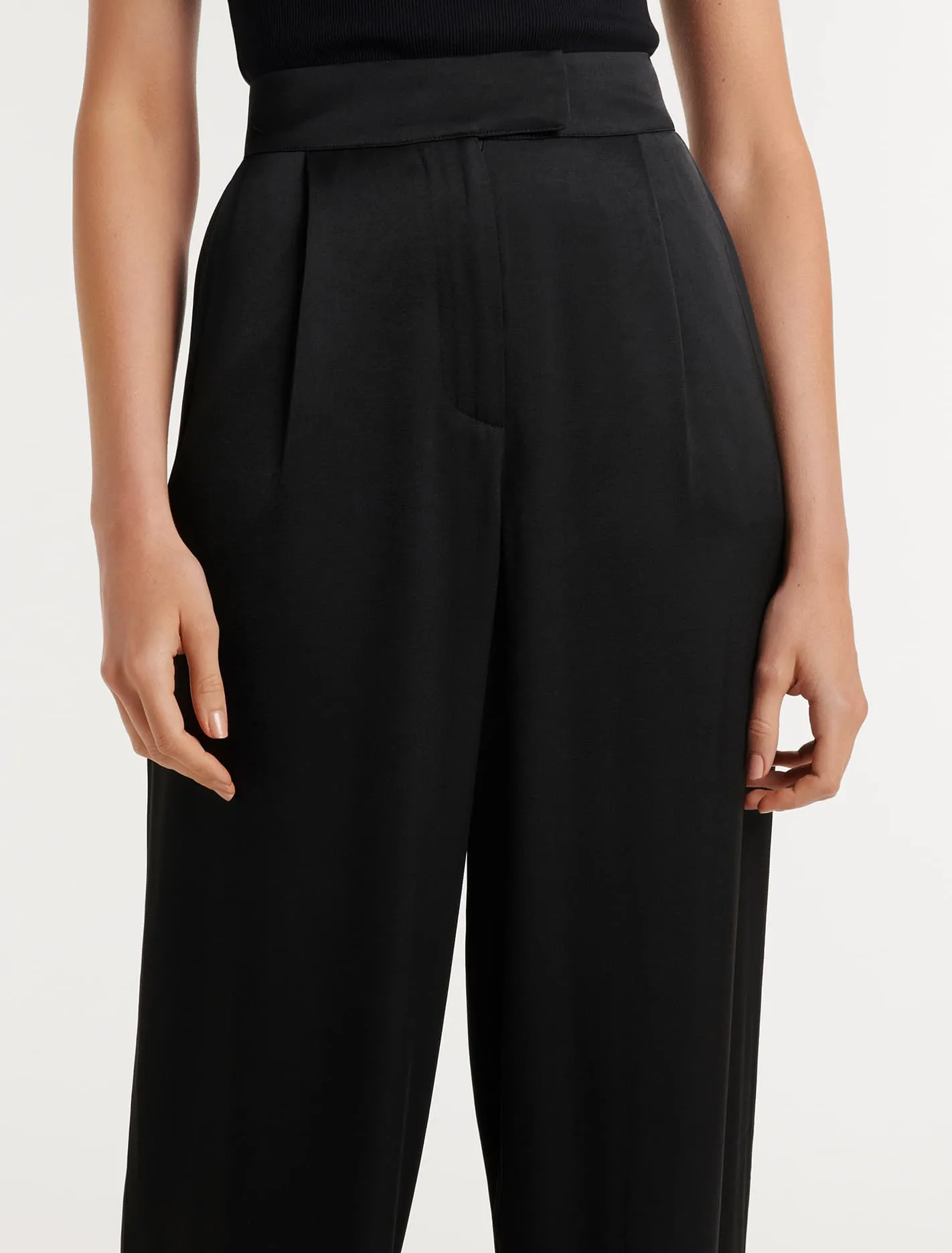 Alora Satin Wide Leg Pants