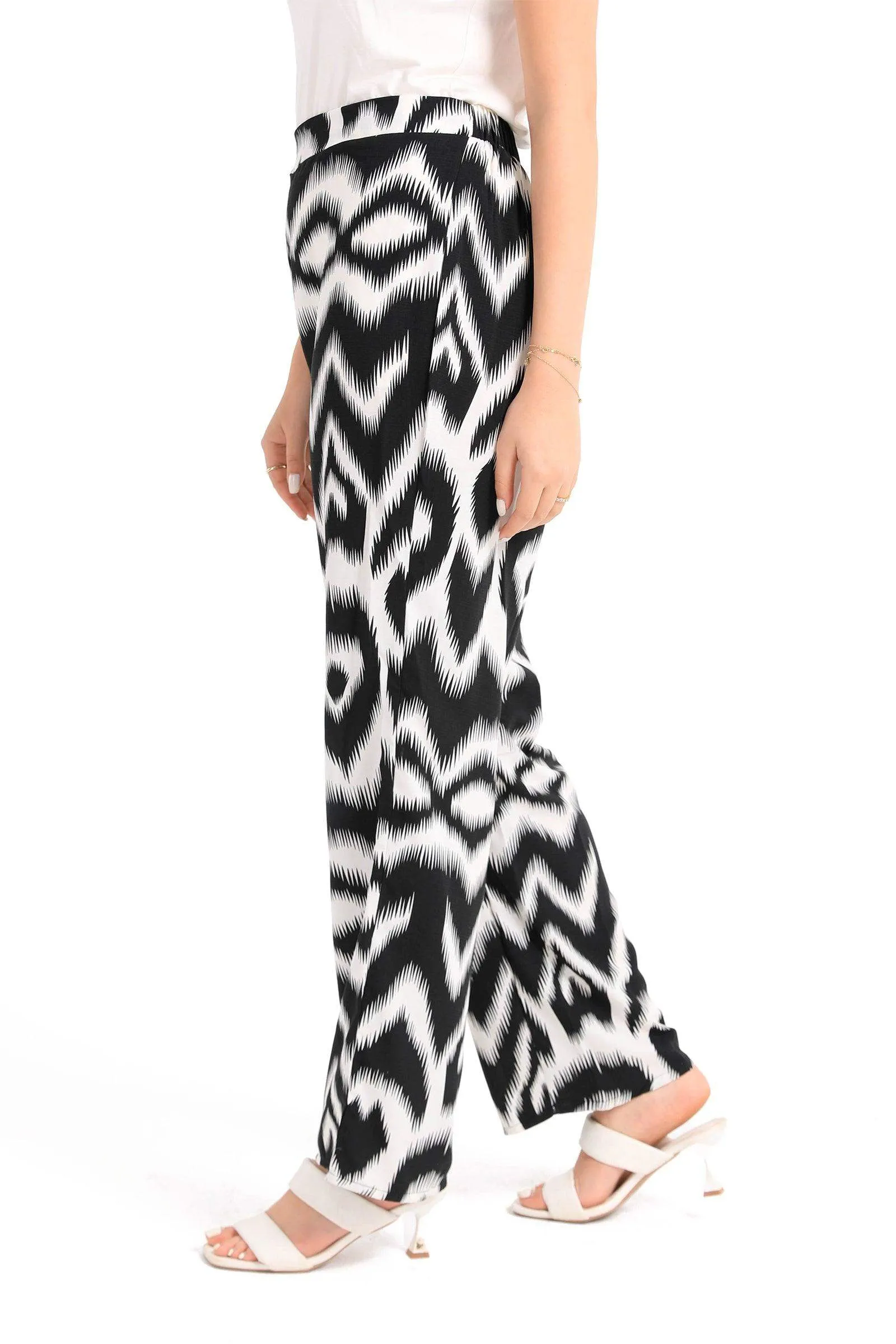 Black & White Patterned Pants