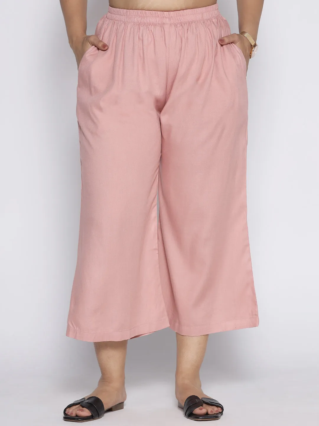 Blush Rayon Culottes