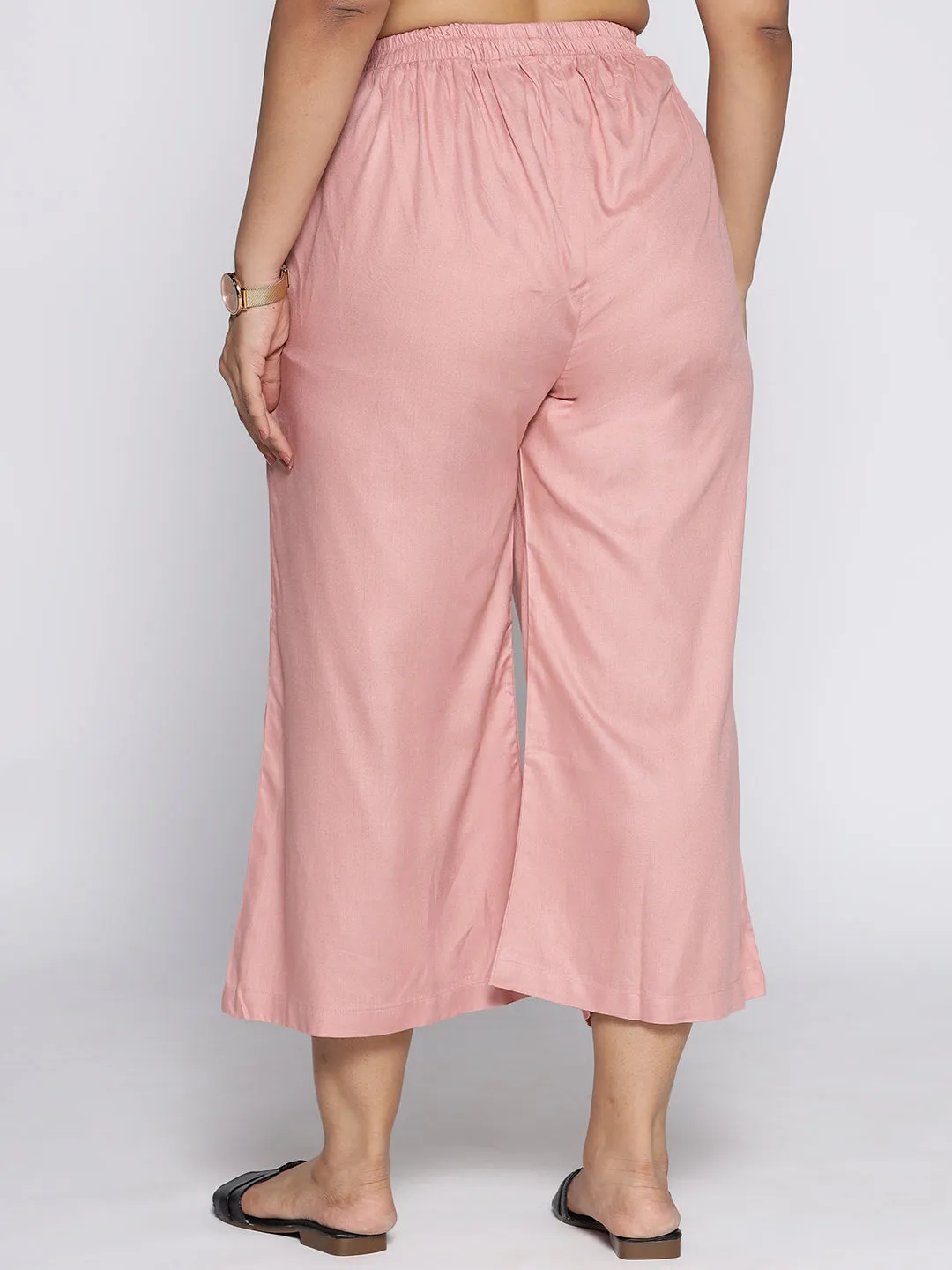 Blush Rayon Culottes