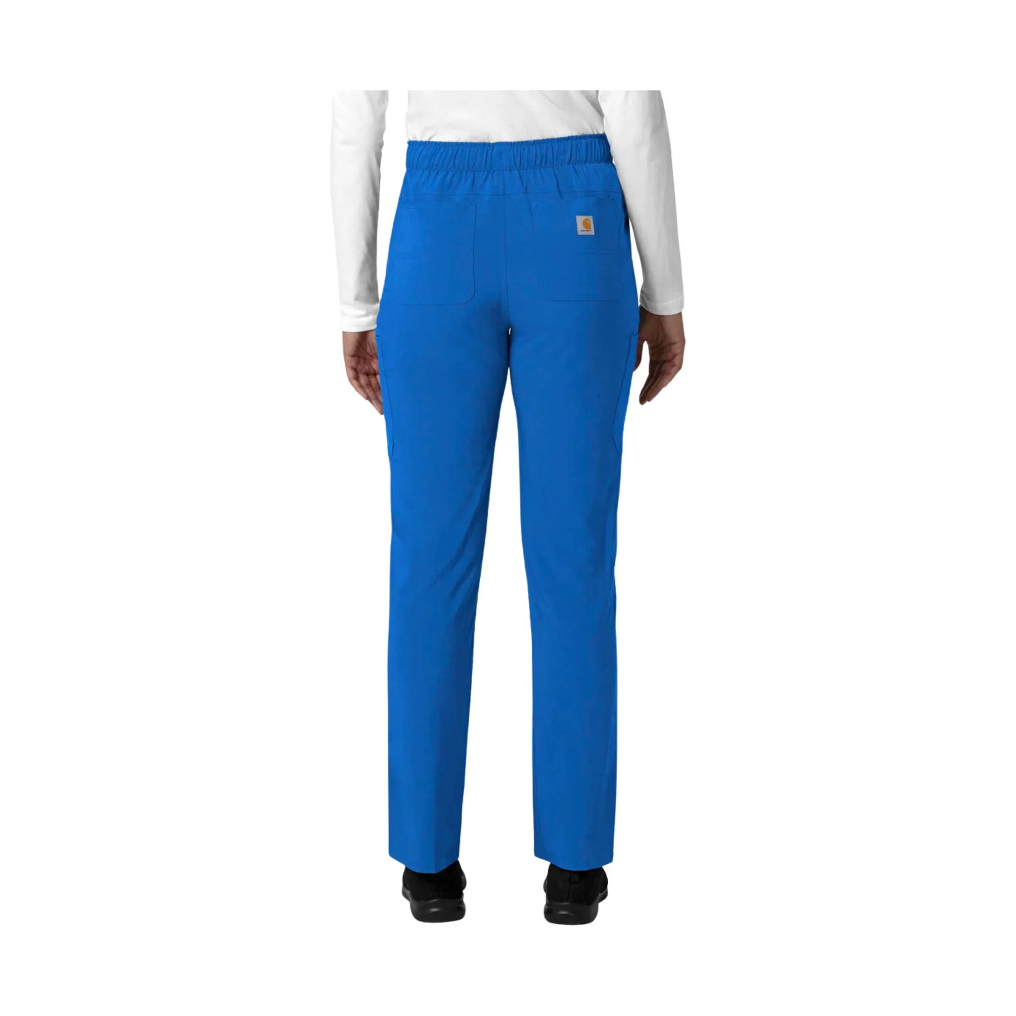 Carhartt Women's Force Cross Flex Straight Leg Cargo Scrub Pant - Royal Blue