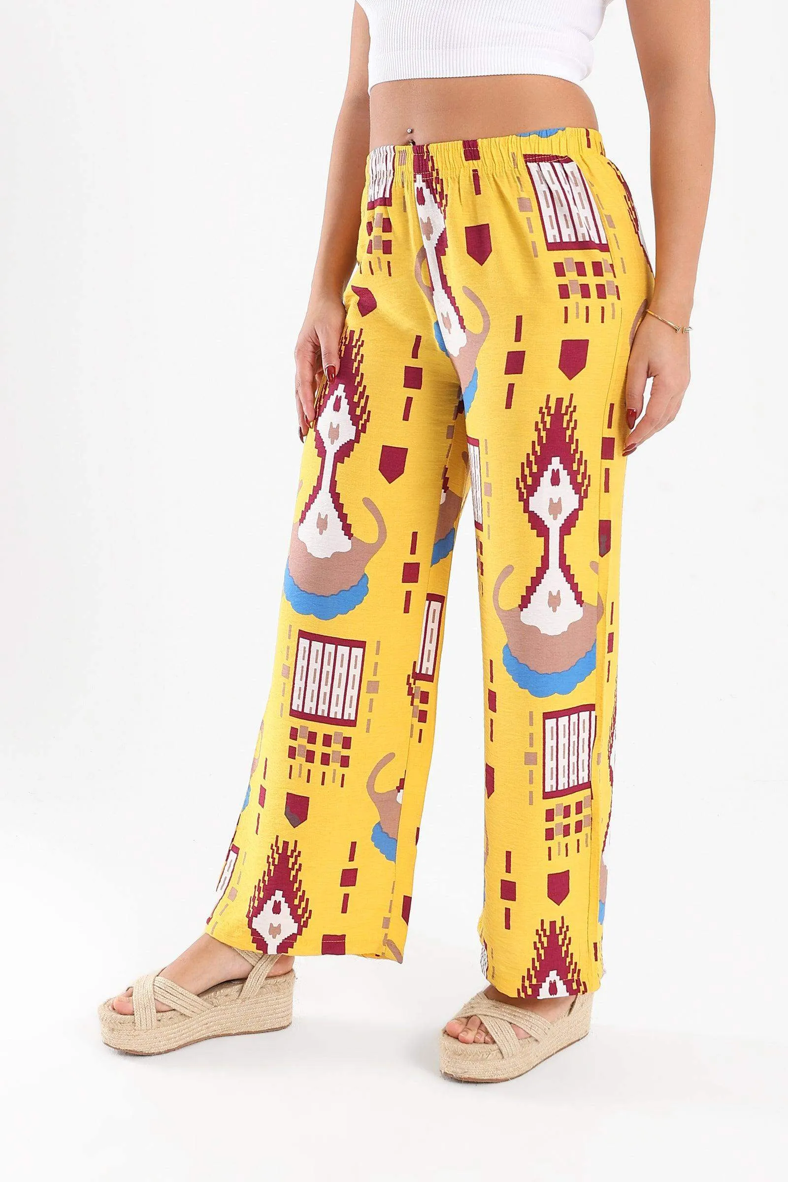 Colorful Boho Print Pants