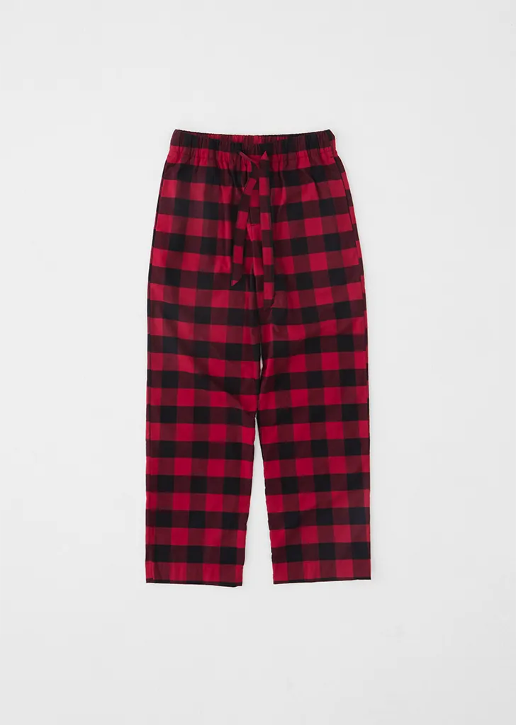 Flannel Pyjamas Pants — Red Gingham