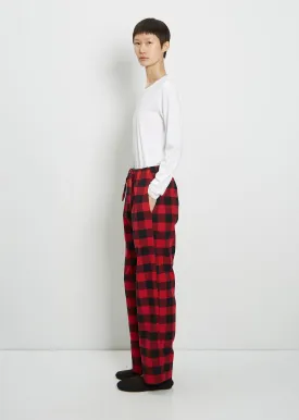 Flannel Pyjamas Pants — Red Gingham