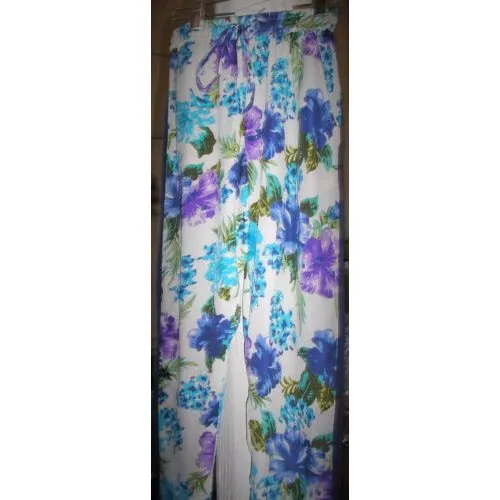 Floral Pants - Blue Floral