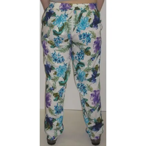 Floral Pants - Blue Floral