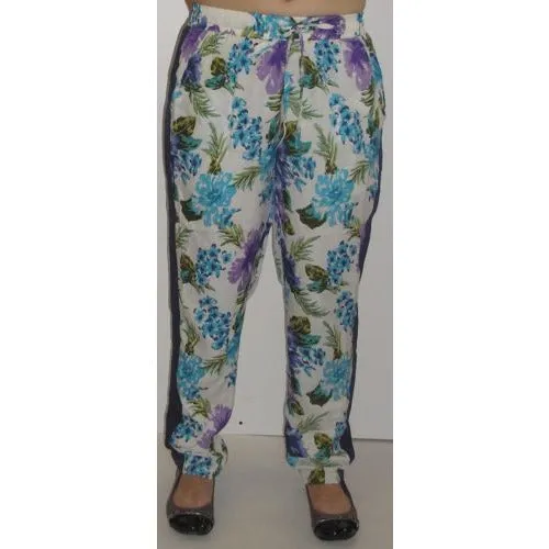 Floral Pants - Blue Floral