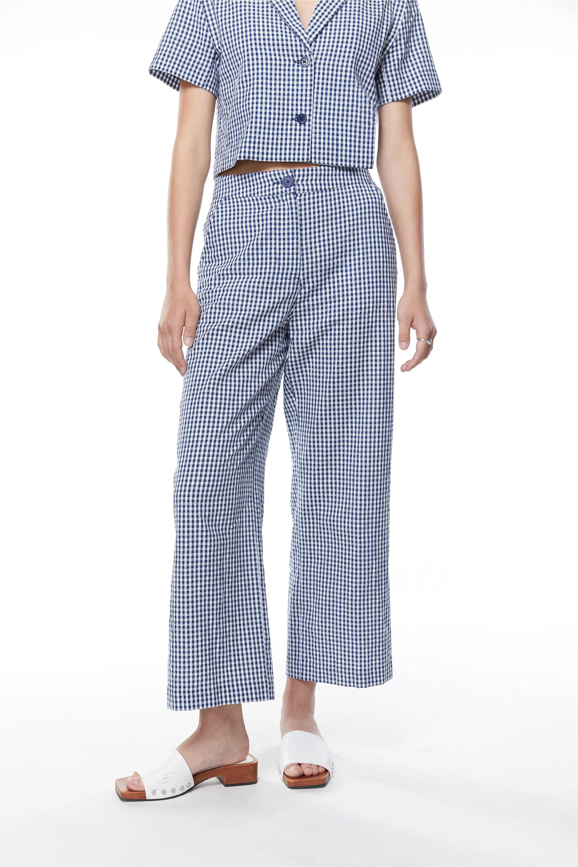 GINGHAM PANTS