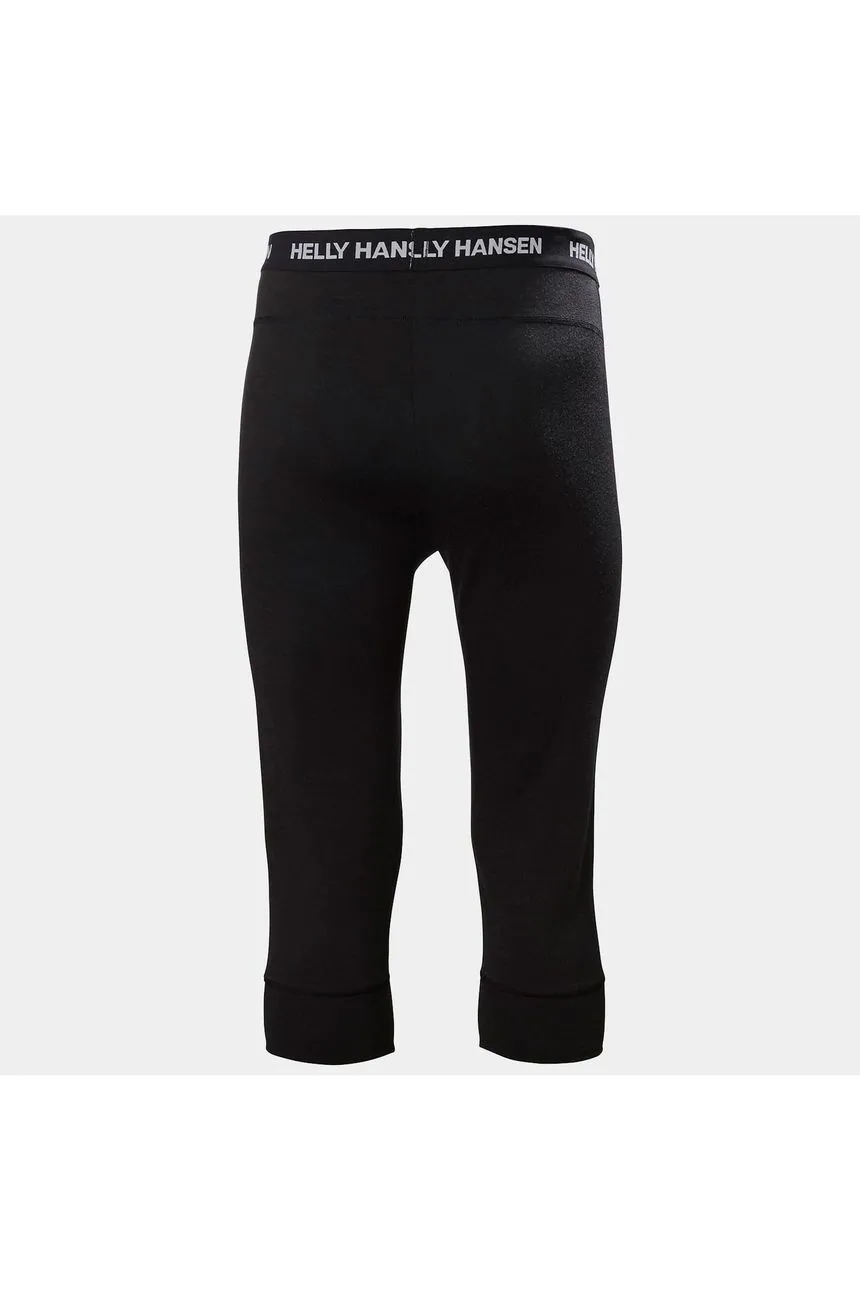 Helly Hansen Lifa Merino Midweight 3/4 Pant Base Layer Black