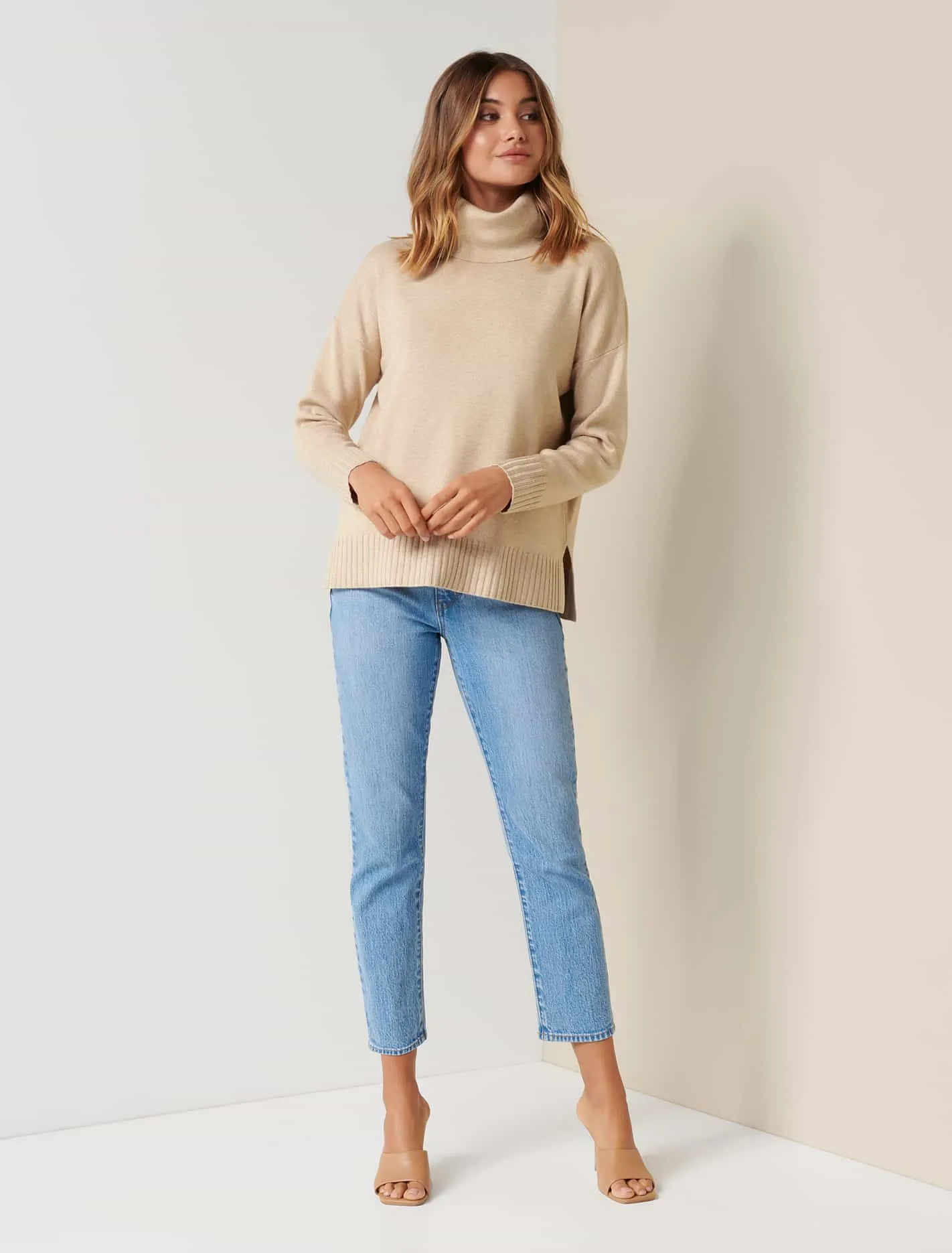 Madison Roll Neck Knit Jumper