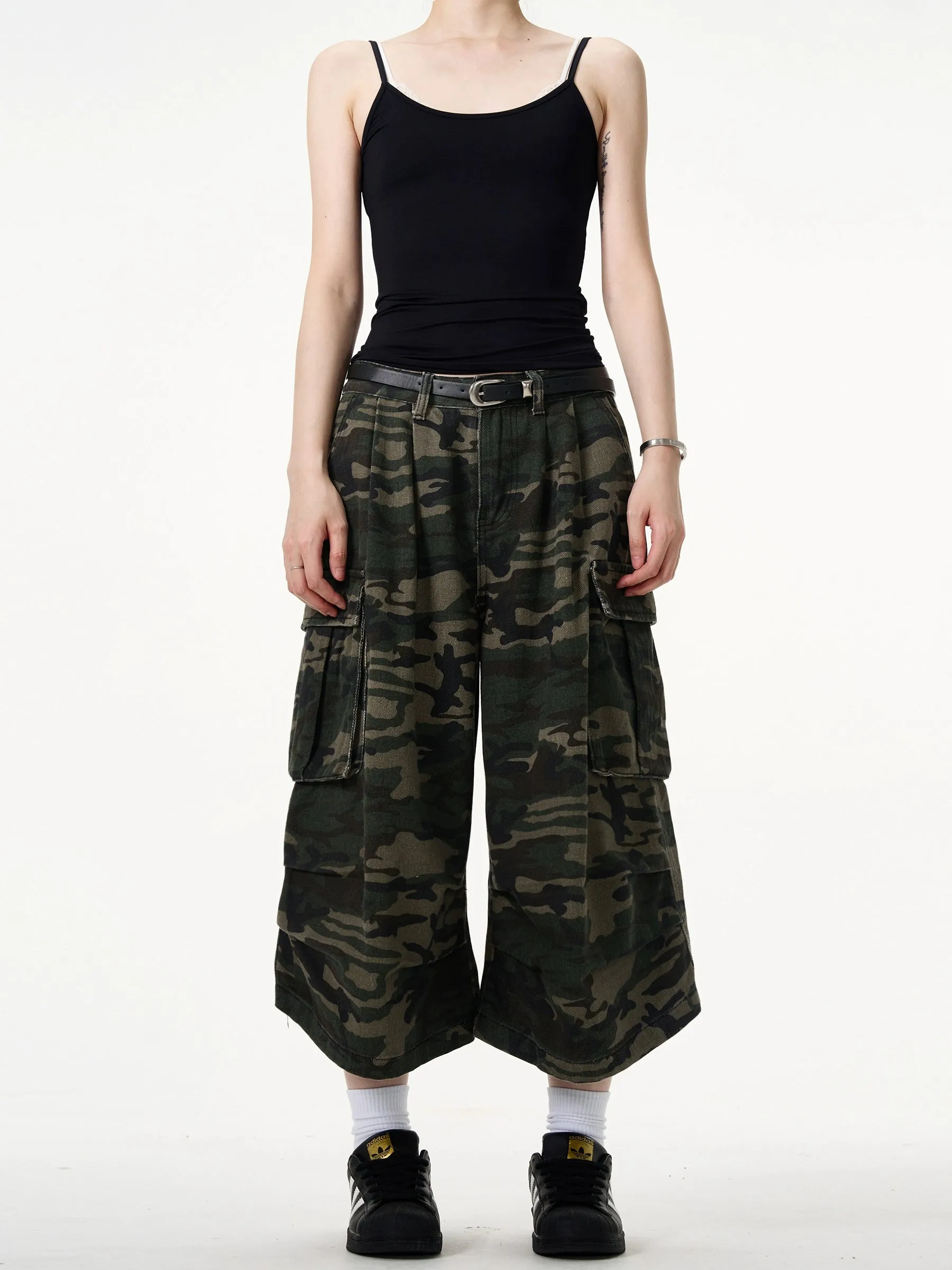 MADWITCH Urban Warrior Camo Cargo Culottes