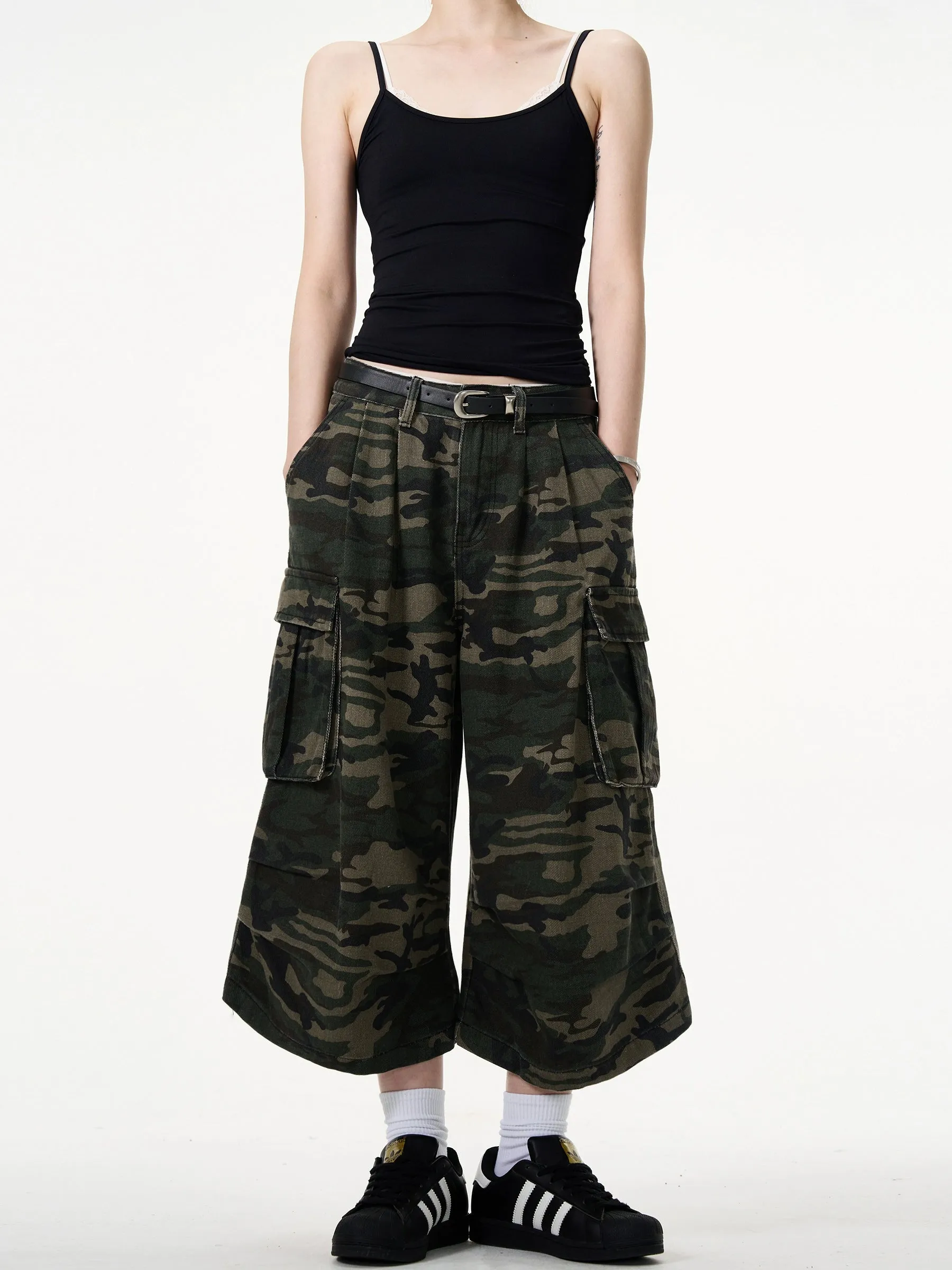 MADWITCH Urban Warrior Camo Cargo Culottes