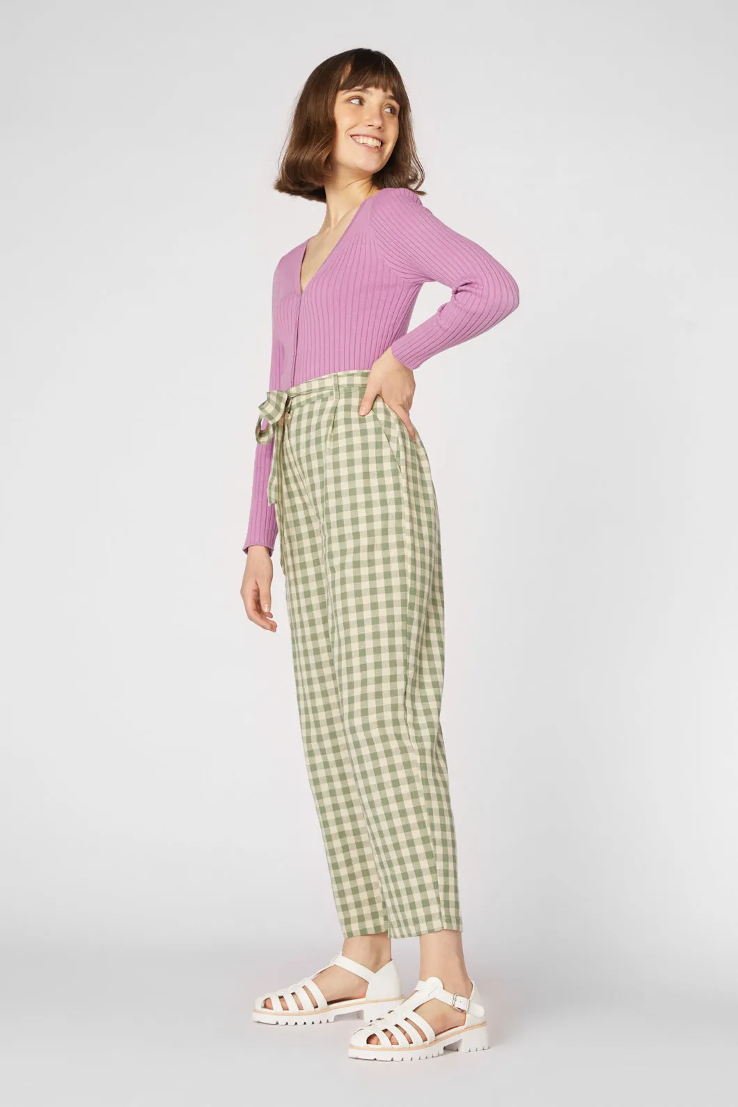 Maggie Gingham Check Pant