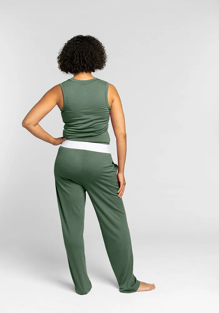 Maya Lounge Pants - Duck Green