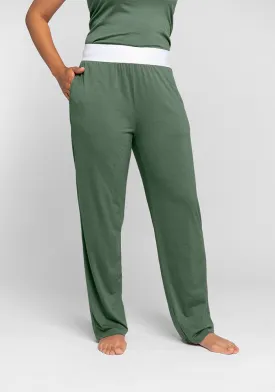 Maya Lounge Pants - Duck Green