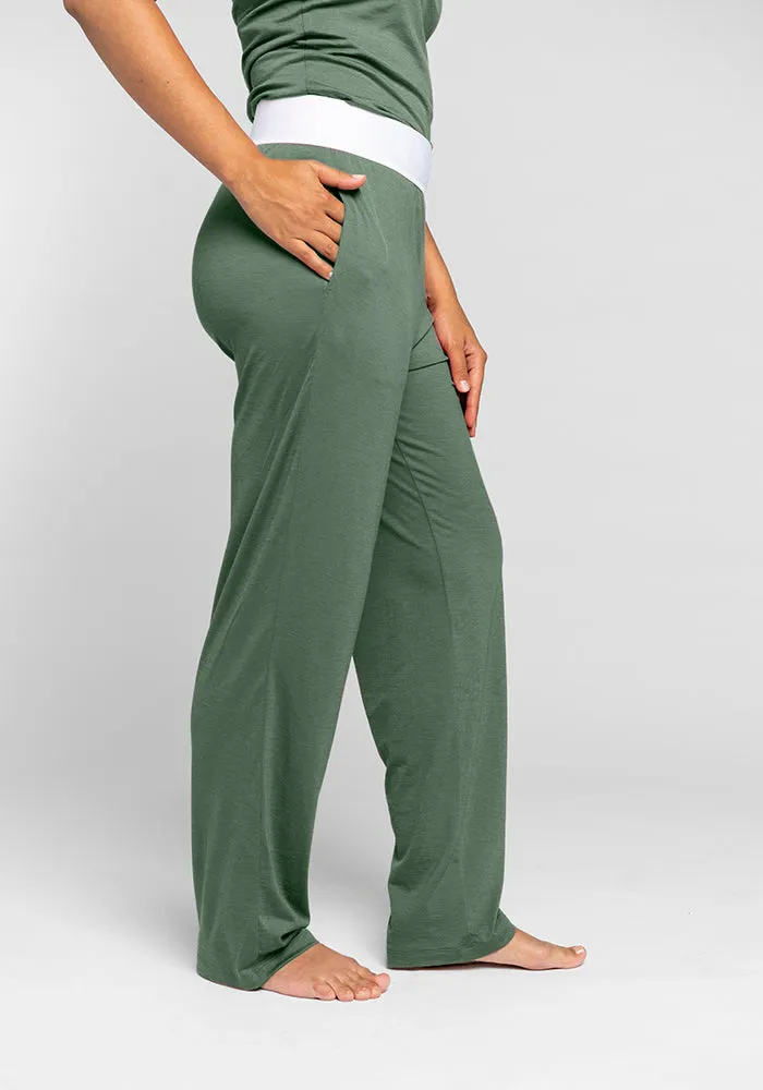 Maya Lounge Pants - Duck Green