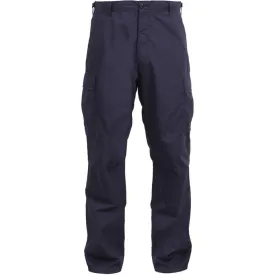 Navy Blue - Military BDU Pants - Cotton Ripstop