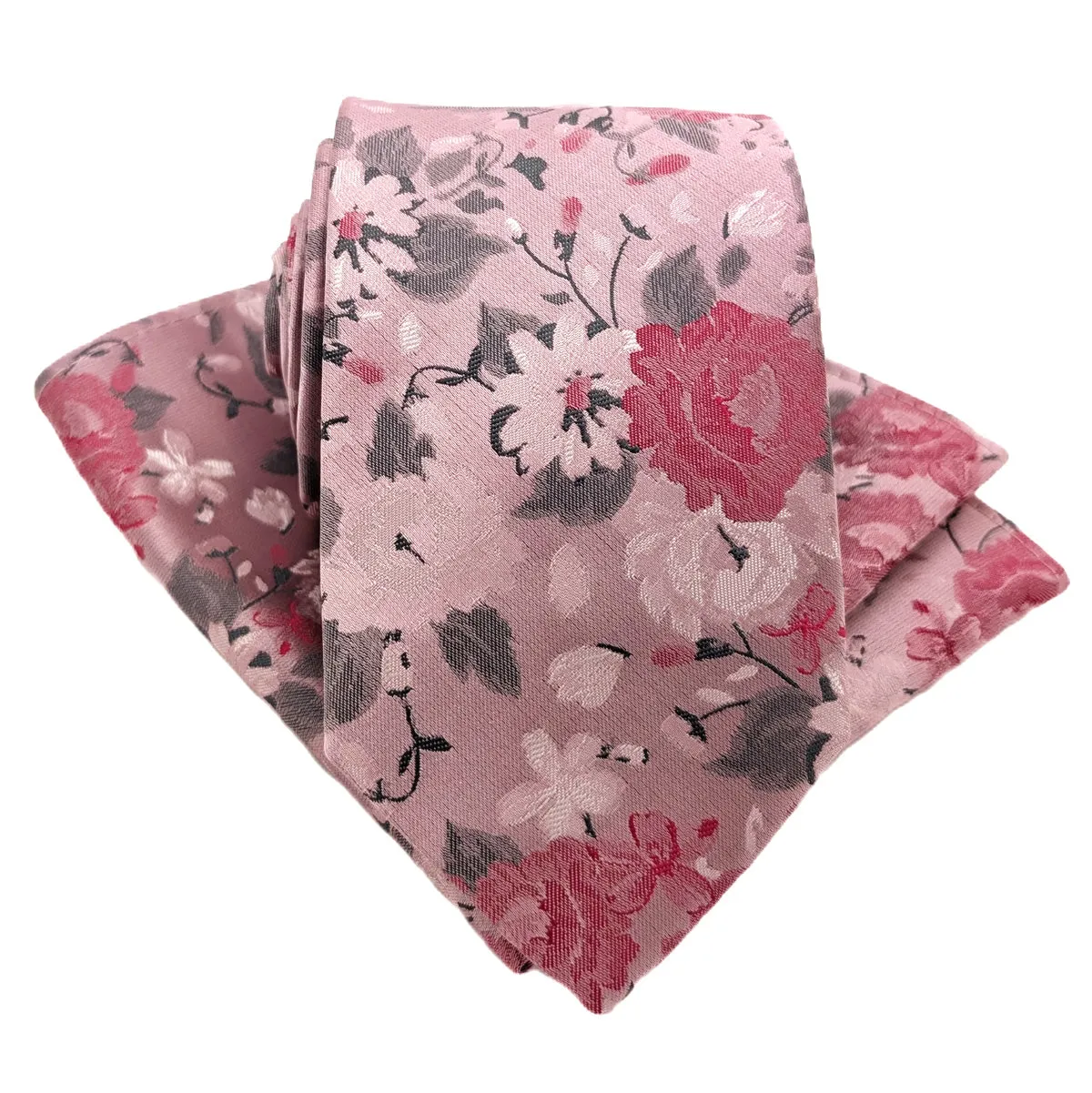 Pink Rose Pocket Square