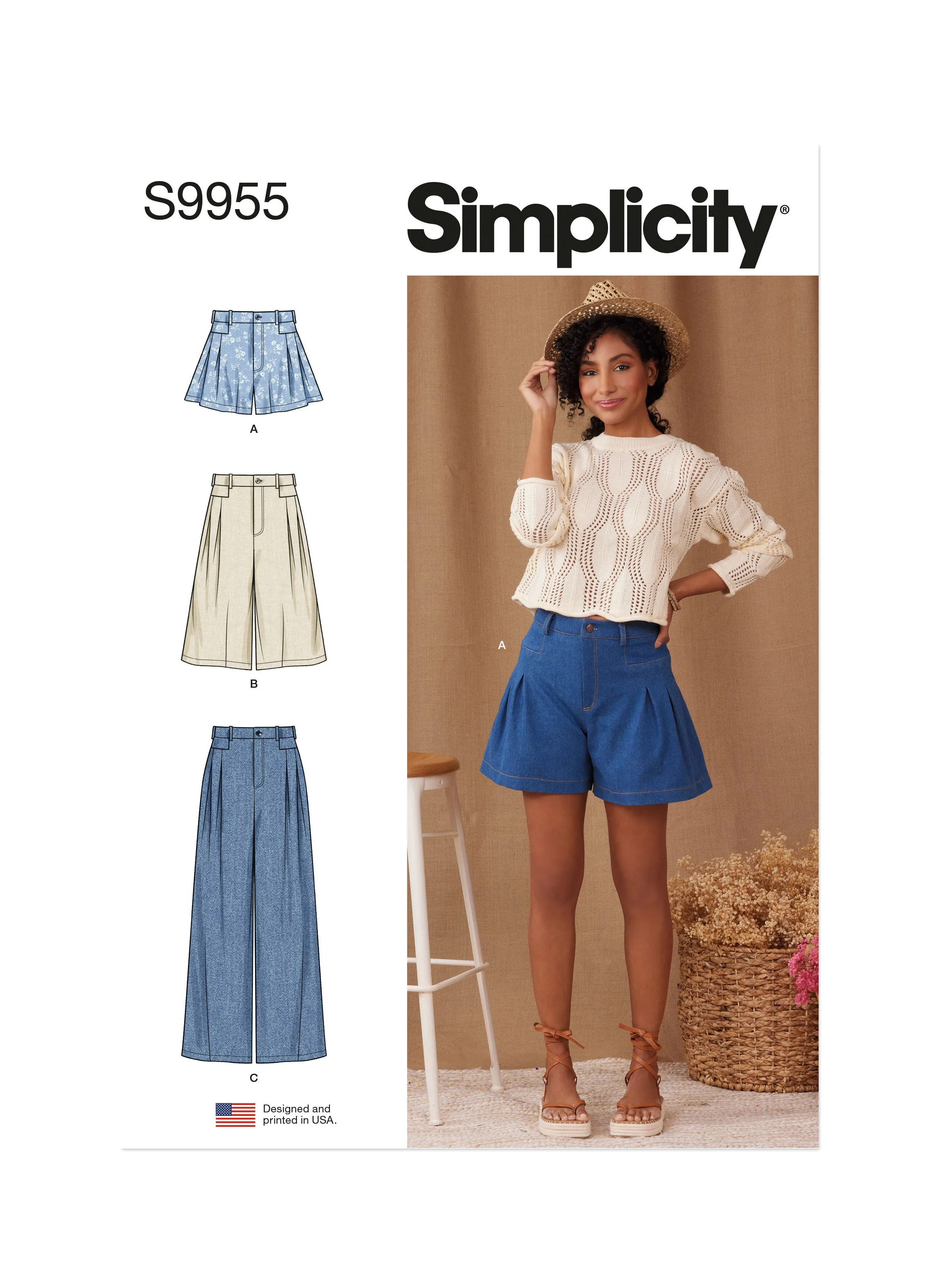 Simplicity Pattern 9955 Misses' Skirt Pants