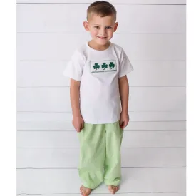 Smocked Shamrock Pant Set