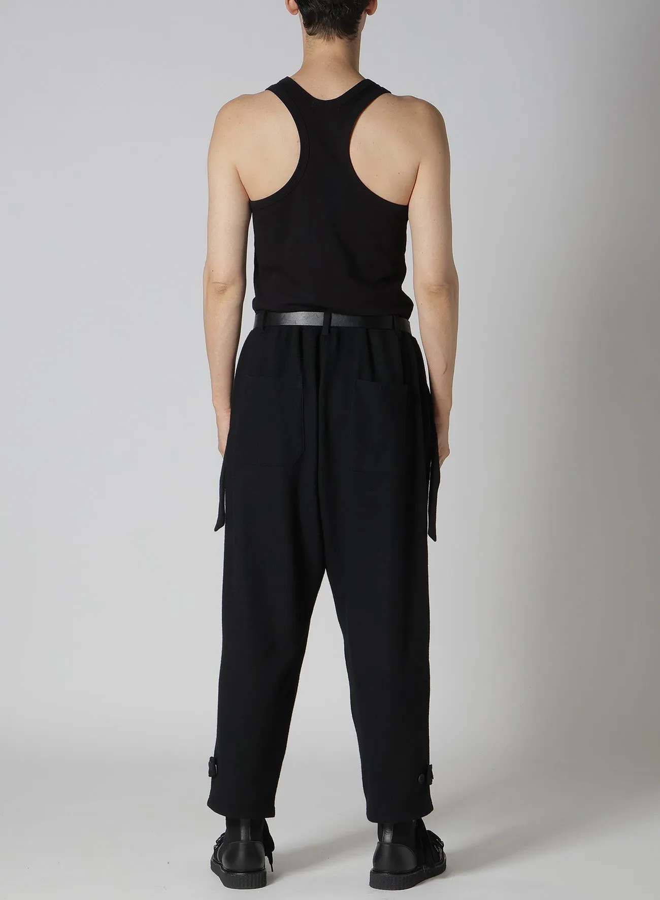 SOFT JERSEY HEM TAB PANTS