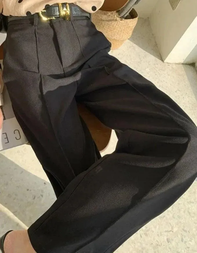 Sophisticated High Waist Wide Leg Pants