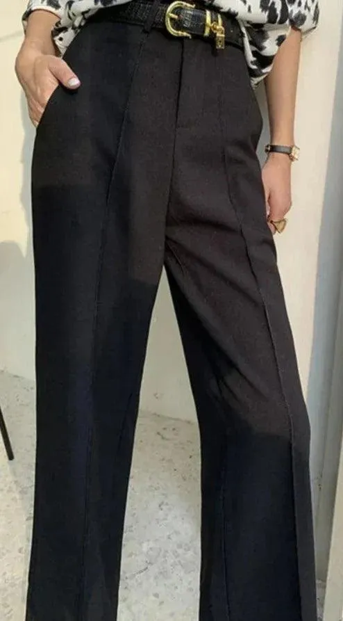 Sophisticated High Waist Wide Leg Pants