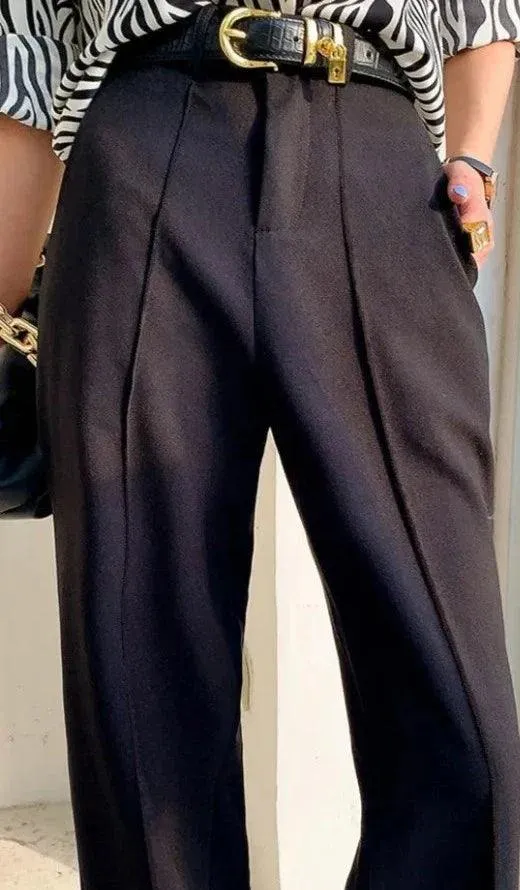 Sophisticated High Waist Wide Leg Pants