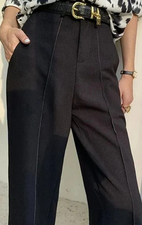 Sophisticated High Waist Wide Leg Pants