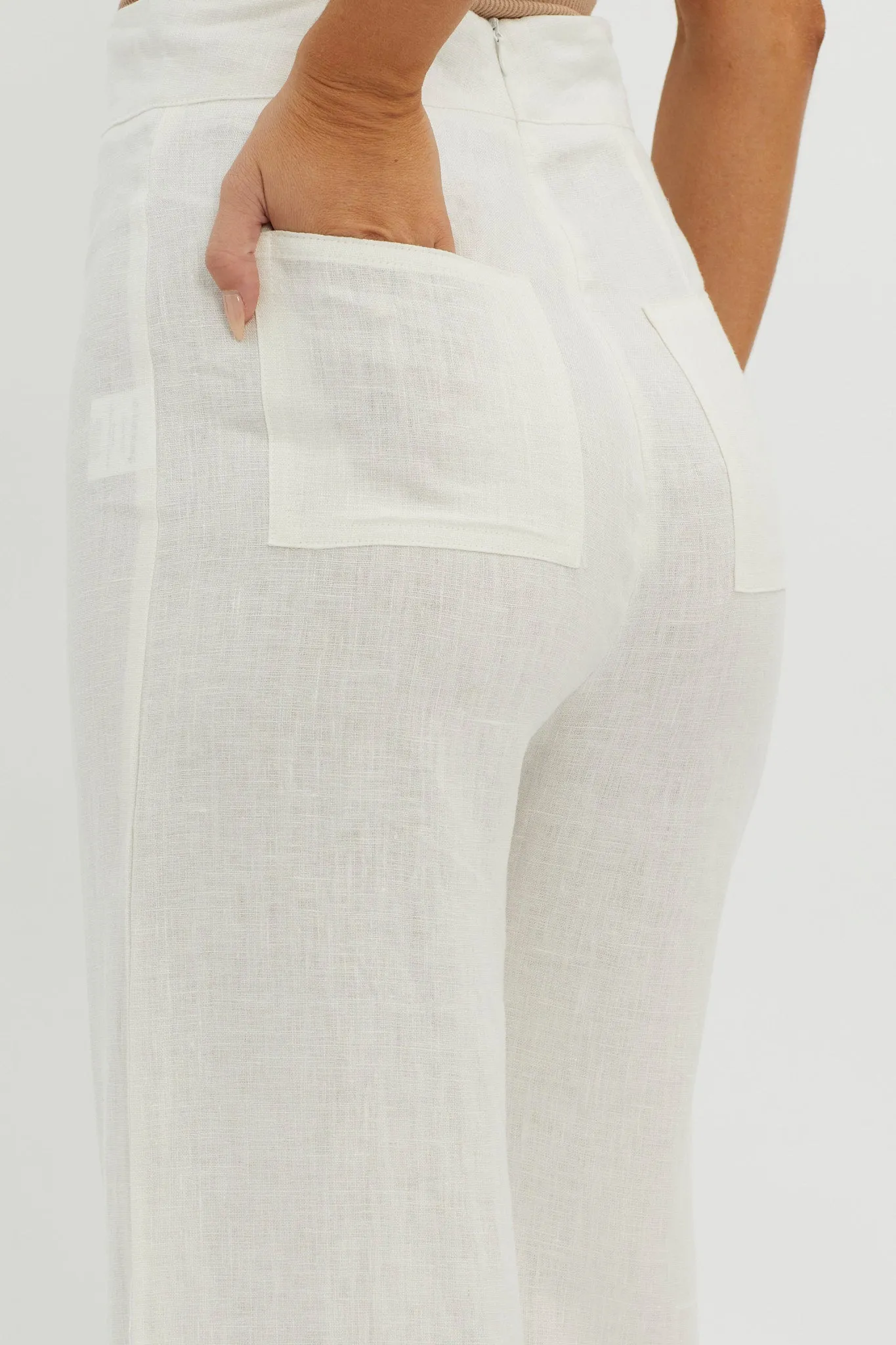 Wanda Wide Leg Pants White