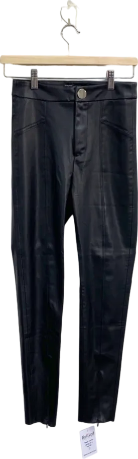 ZARA Black Faux Leather Pants XS